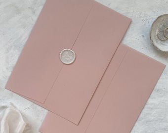 Blush Pink Wedding Envelopes | Light Pink Envelopes | C5 | A5 | C6 Postcard Envelopes