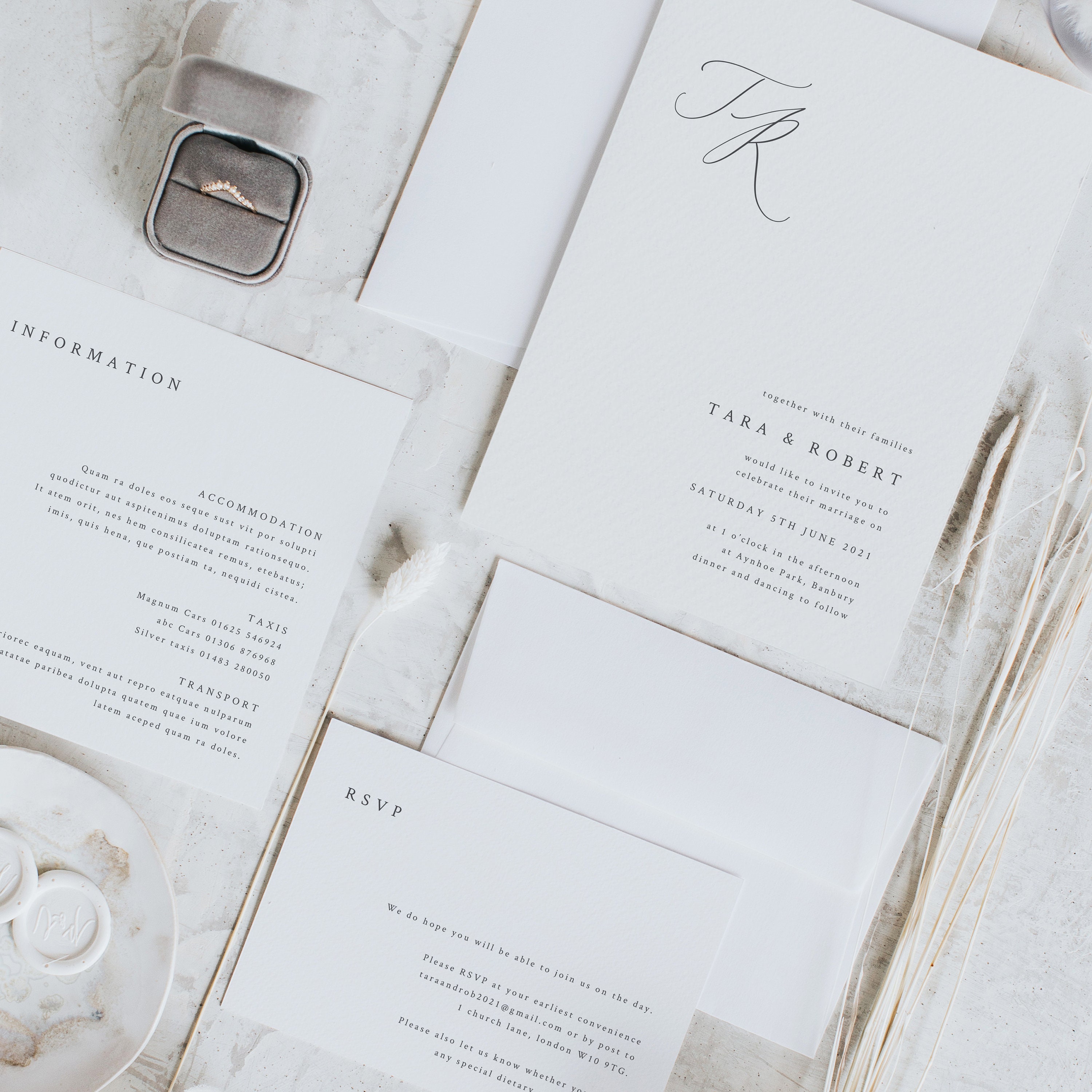 Simple Wedding Invites, Simple Invitation Template