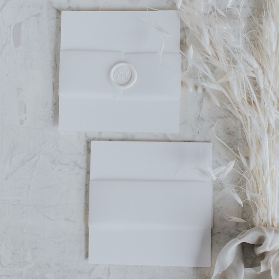 Vellum Belly Band Clear Wrap for Wedding Invitations Vellum Paper  Translucent Invite Wrap Wedding invitation jacket Vellum Band