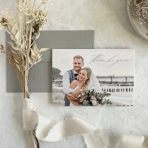 Biglietti di ringraziamento per matrimonio con foto - biglietti di ringraziamento