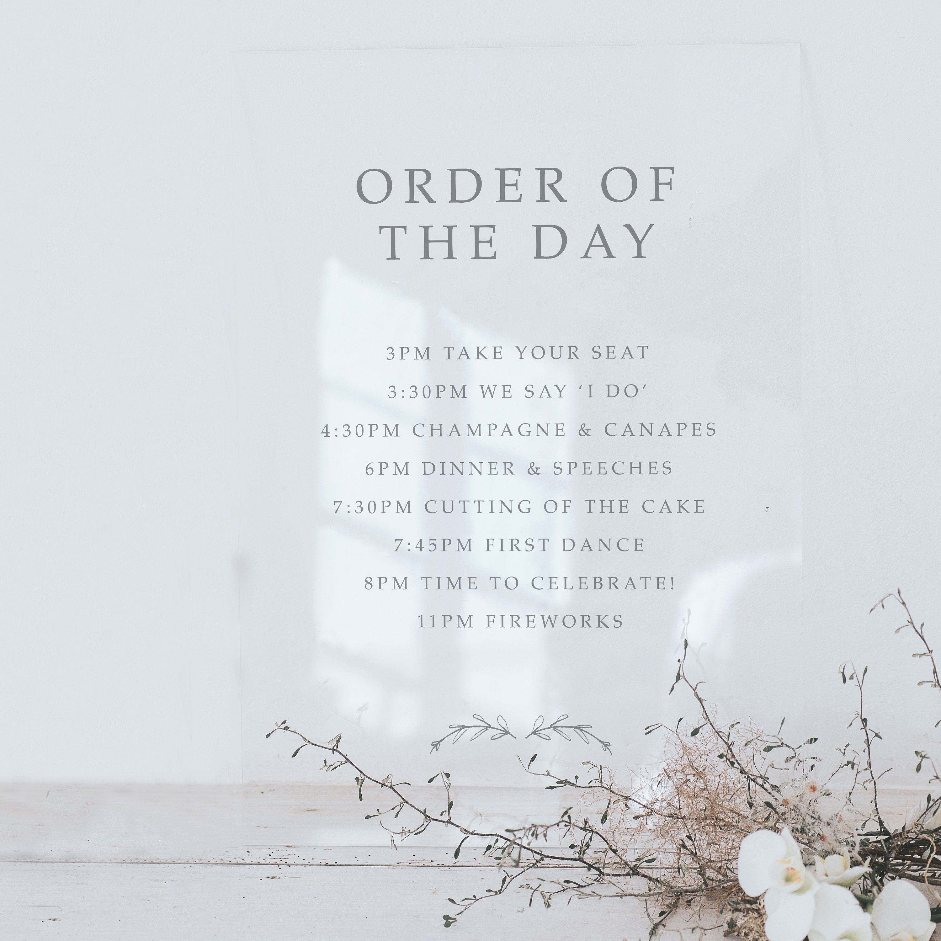 Order of the Day Sign is the Perfect Board to Welcome Your Guests ...