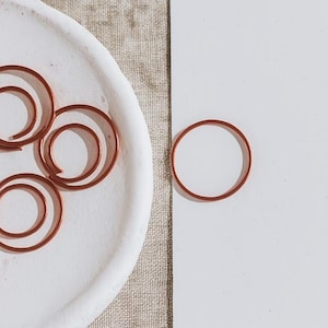 Rose Gold paper clips for wedding - Gold spiral paper clips - Gold circle paper clips