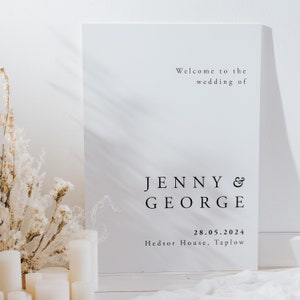 Wedding welcome sign -  Wedding Signage