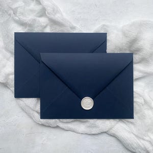 Navy Envelopes for Wedding Invites | A5 for C5 | 5x7 Envelopes | Invitation Envelopes