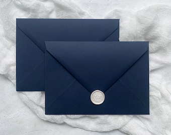 Navy Envelopes for Wedding Invites | A5 for C5 | 5x7 Envelopes | Invitation Envelopes