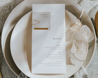 Wedding menu - Grey menu cards - Wedding menu card - menu cards for wedding - Wedding menu gold - Wedding Menus - Wedding Menu Cards