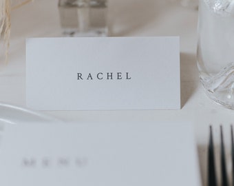 Wedding name place cards - place card settings / templates