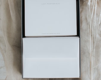 New Home Gift Correspondence Cards Stationery Set Personalized Cards