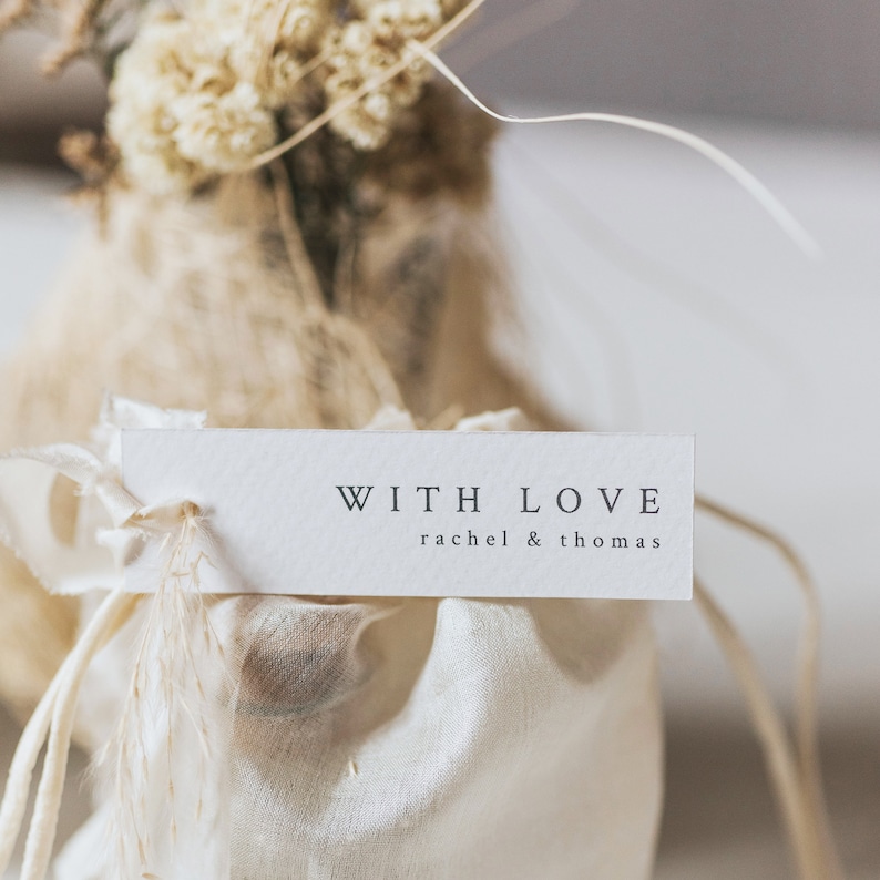 Printed favour tags wedding small details party gift tags