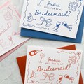 Will You Be My Bridesmaid Card | Be My Maid of Honour Proposal | Flower Girl Proposal | Whimsical Bridesmaid Cards