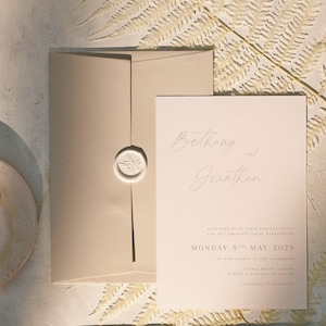 Simple wedding invite. Boho wedding invitations