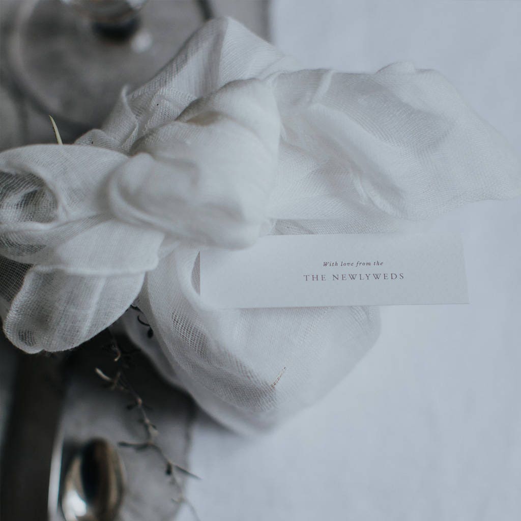 Classic, Simple & Sophisticated Gift Tags - Printed Favour Tags Personalised Wedding