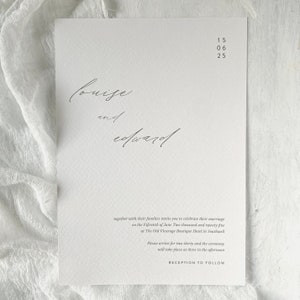 Simple wedding invites for your personalised wedding
