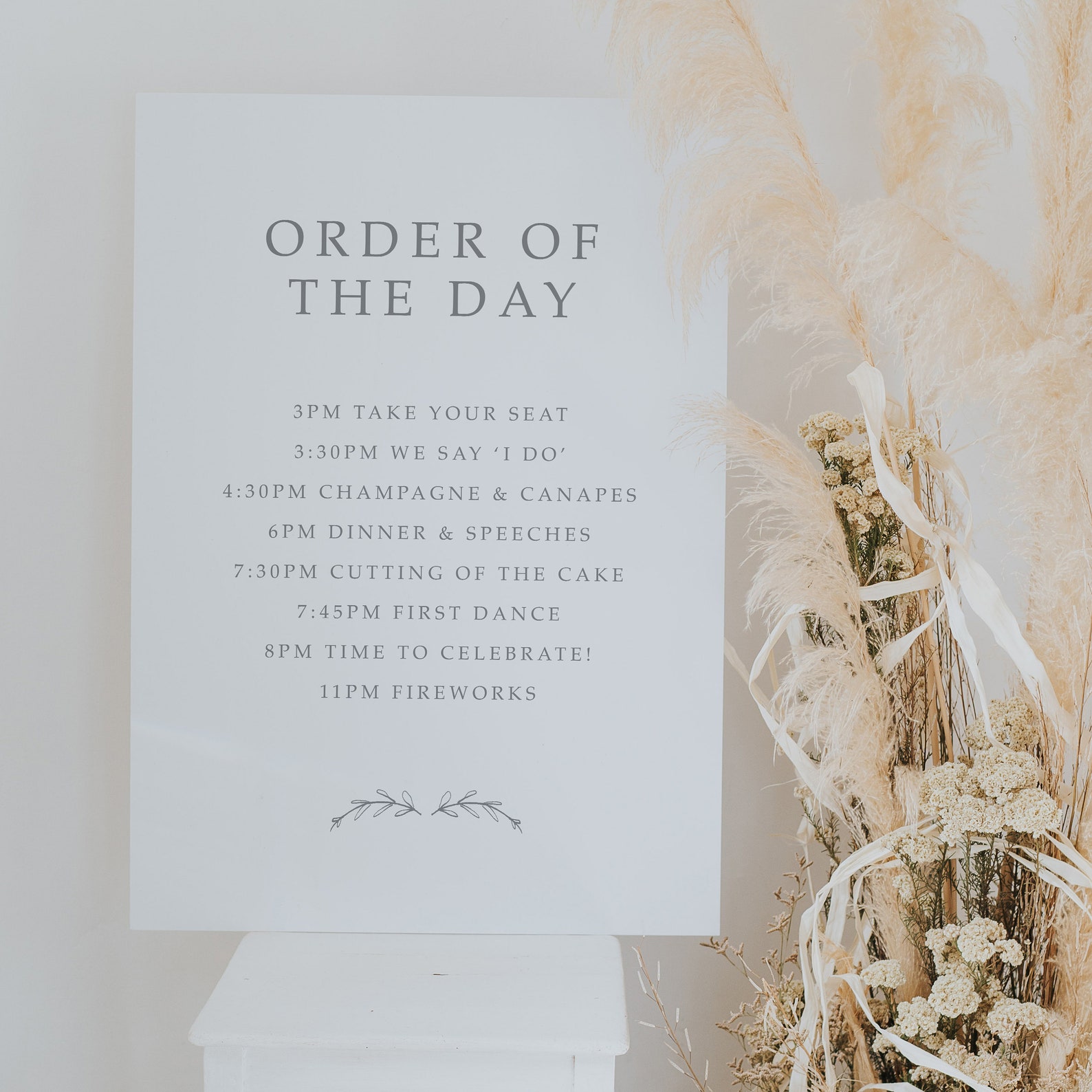 Order of the Day Sign is the Perfect Board to Welcome Your - Etsy