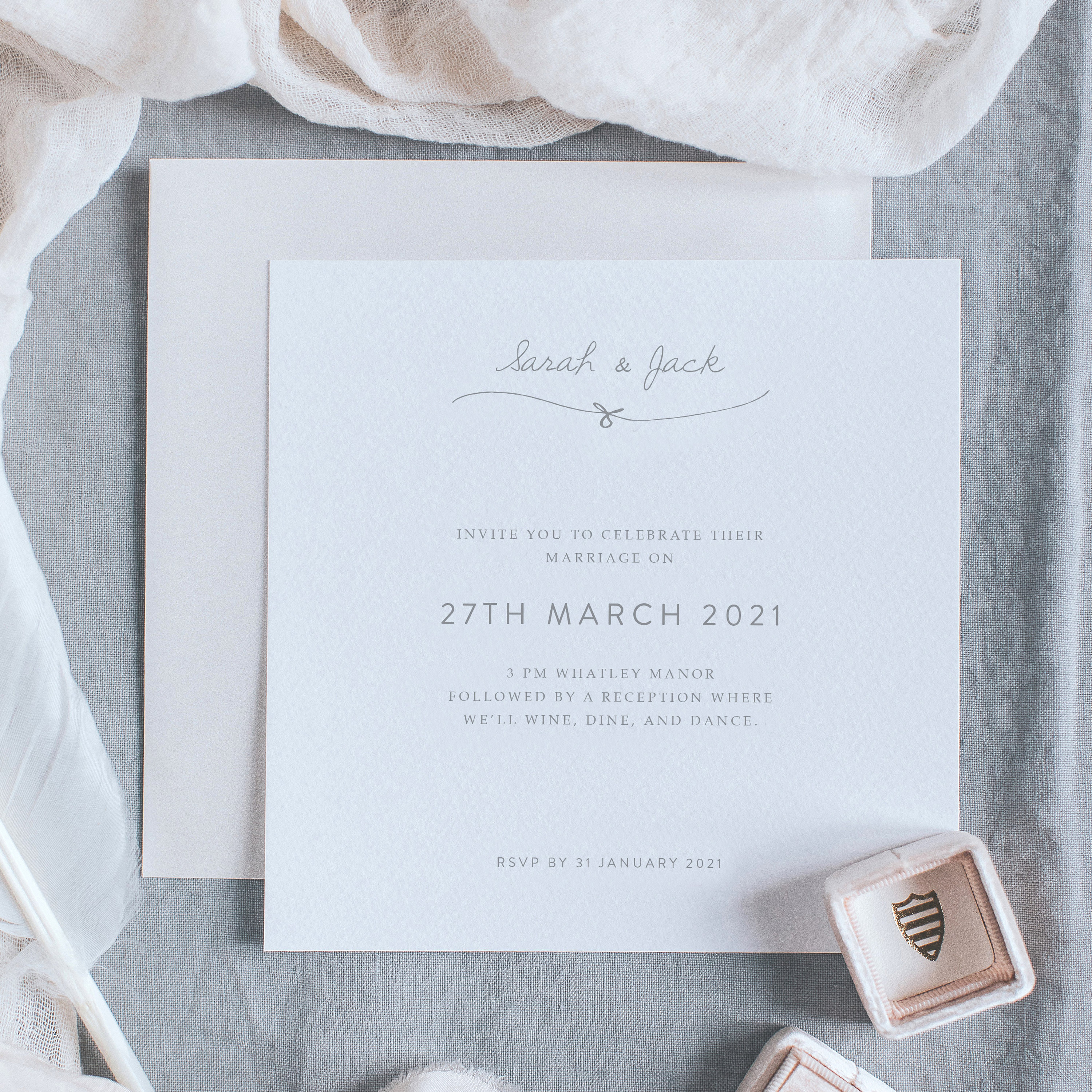 Square Wedding Invitations