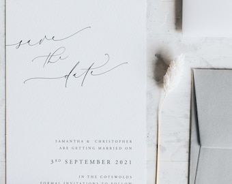 Modern Save the Date Cards. Save the Date Cards for Wedding Stationery