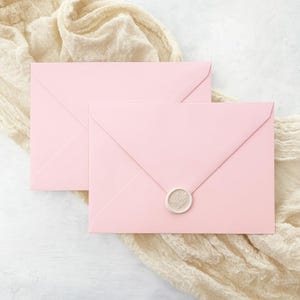 Baby Rosa Hochzeit Umschläge | A5 für C5 | DIY Hochzeit lädt ein | Lila Umschlag für Einladung | Rosa | c6 A6 Postkarten-Umschlag