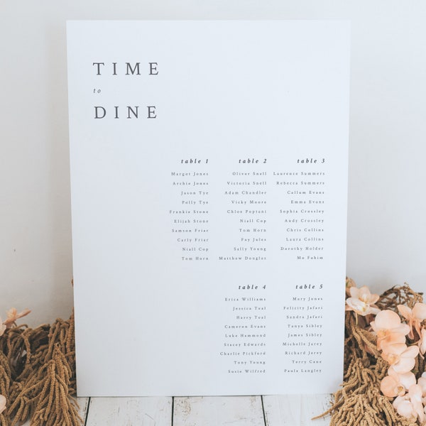 Wedding Table Plan Board Etsy UK