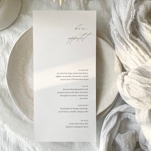 Karty menu weselnego na przyjęcie weselne