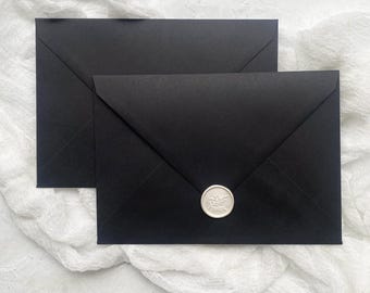 Black Envelopes for Wedding Invites | A5 for C5 | 5x7 Envelopes | Wedding Envelopes