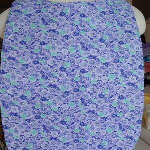 Adult/Teen Special Needs Bib in a Lavender Floral Print    FREE SHIPPING