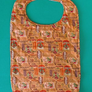 Adult/Teen Special Needs Bib in a Spice Print FREE SHIPPING
