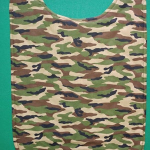 Adult/Teen Special Needs Bib in a Camouflage Print FREE SHIPPING