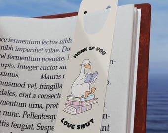 Marcapáginas de aluminio con forma de ganso divertido / Regalo para amantes de los libros