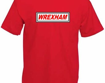 Wrexham Established Football T-shirt red - Etsy