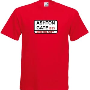 Bristol City FC Ashton Gate Street Sign Football Club Unisex Adult T-Shirt