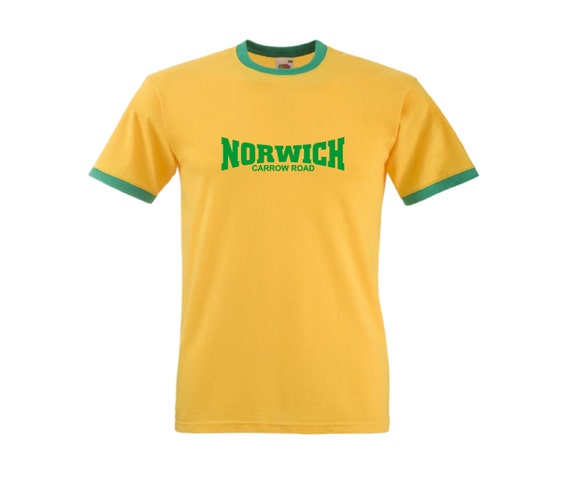 Norwich City FC Carrow Road Retro Football T-shirt -