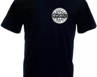 Made In Newcastle T-Shirt 100% Cotton Adult Unisex Football Fan Supporter Shirt
