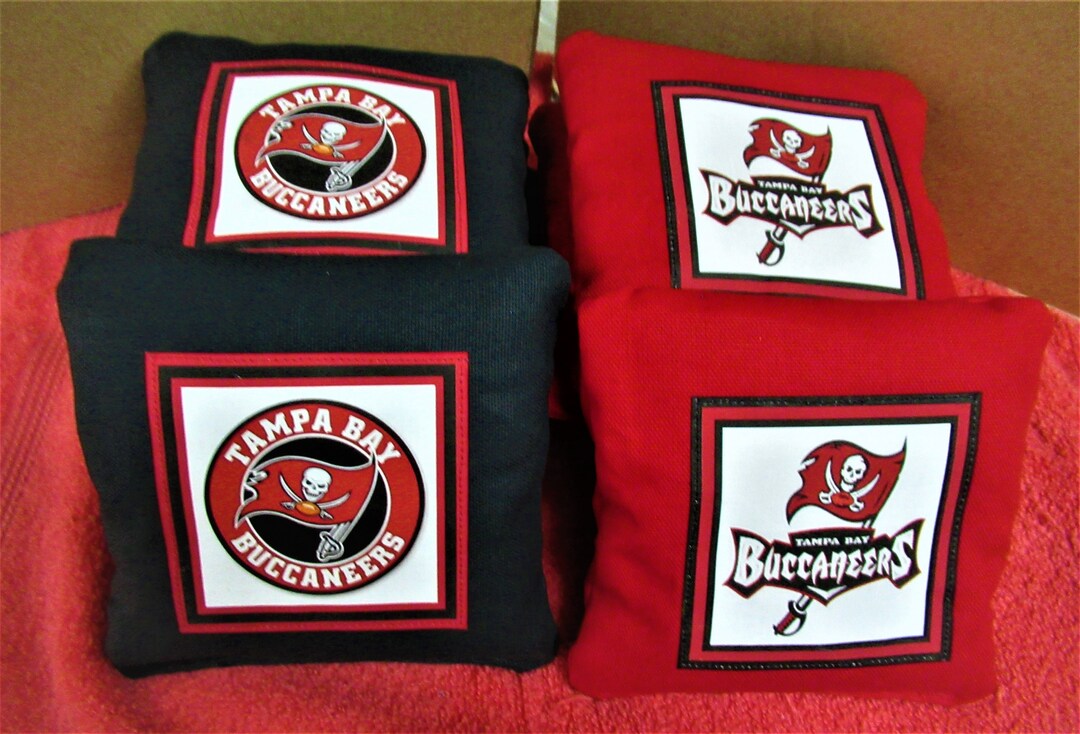Corn Hole Bags (8) New Design Tampa Bay Buccaneers Design With Game