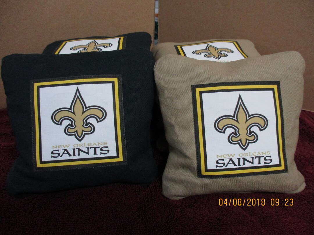 Corn Hole Bags (8) New Orleans Saints With Game & Scoring Rules - Etsy