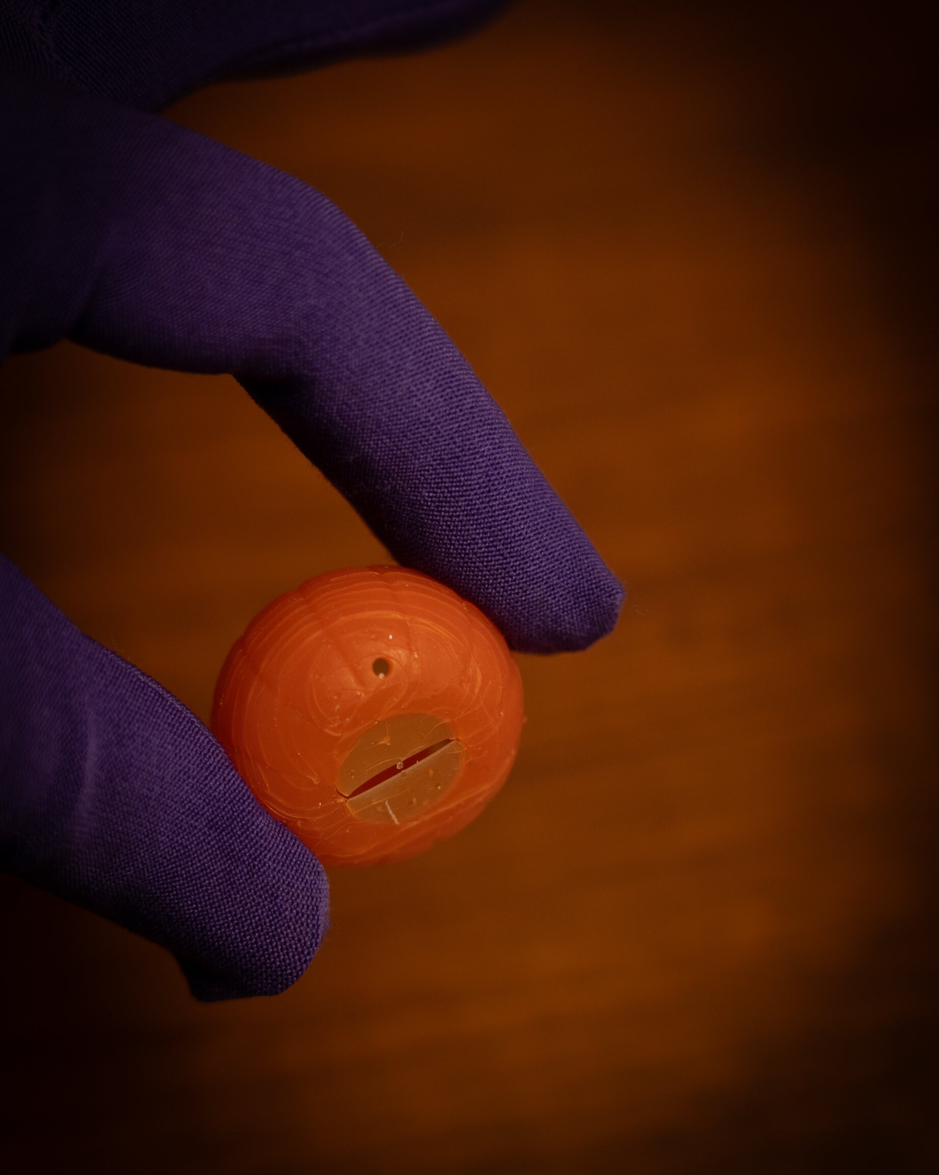 Miniature Jack O' Lantern: Dollhouse Halloween Pumpkin With Lid ...