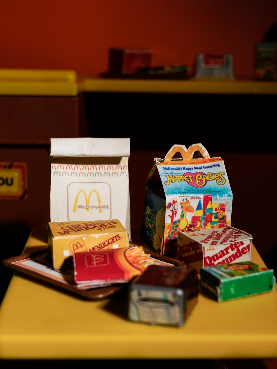 Miniature Fast Food Printable, Dollhouse Miniatures Printable, Miniature Vintage Fast Food ...