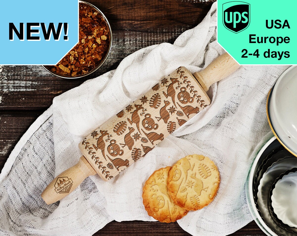 Australia MINI laser engraved rolling pin Etsy