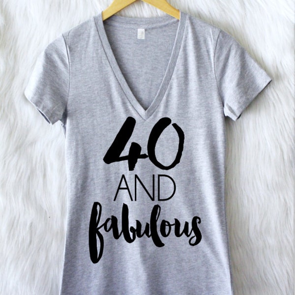 ANY AGE Customizable Colors fabulous birthday shirt  21 22 23 24 25 26 27 28 29 30 31 32 33 34 35 36 37 38 39 40 45 50 55