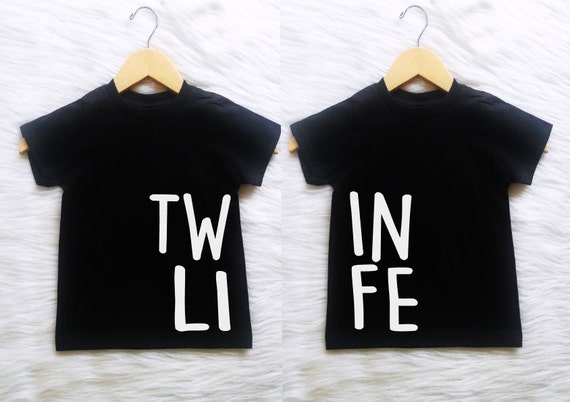 AL SIZES Customizable COLORS Twin Life Twins Matching Tees Tshirts T shirt Boys Girls Onesies Etsy