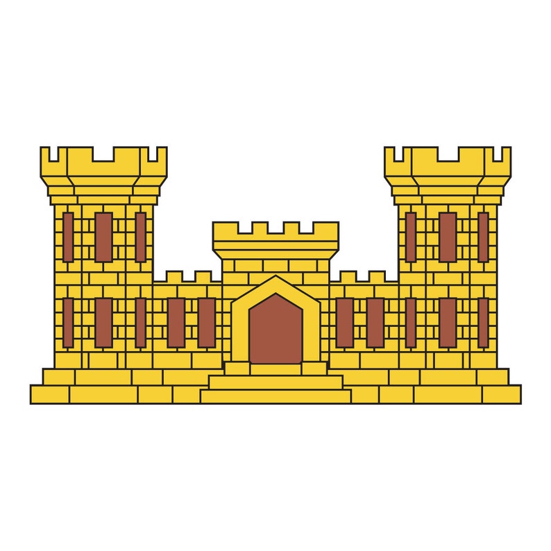 US Army Engineers Corps Emblem Full Color Decal Sticker Etsy