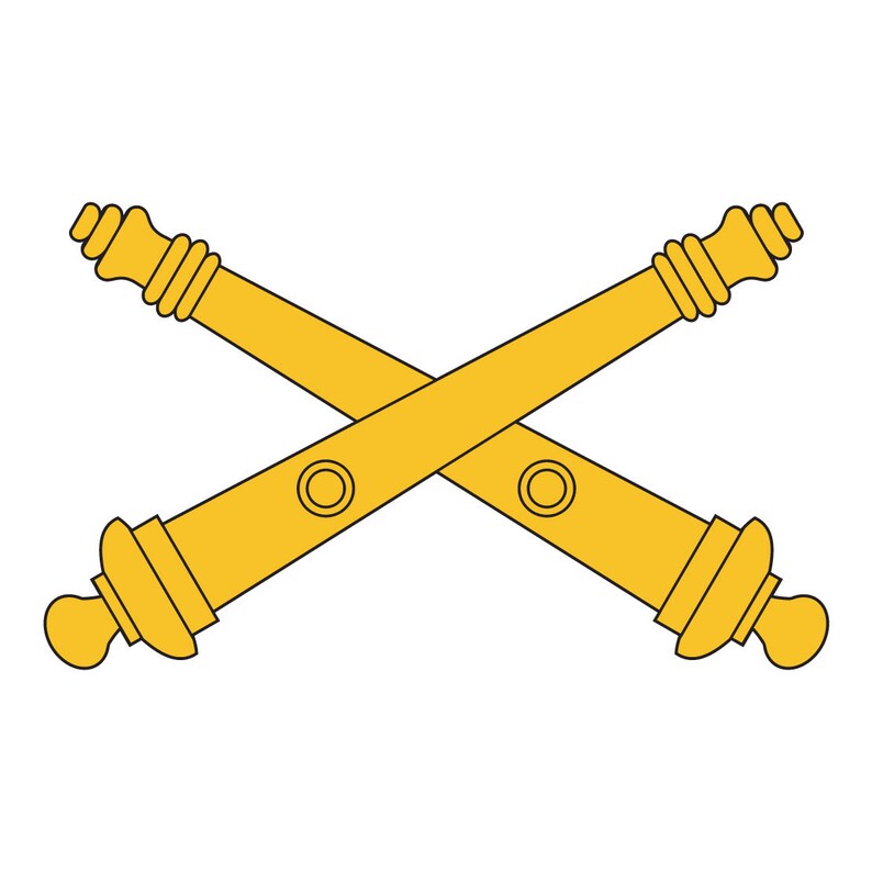 US Army Field Artillery Emblem Full Color Decal Sticker Etsy