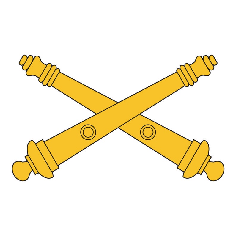 US Army Field Artillery Emblem Patch Decal on 3M Reflective Etsy