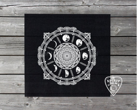 Moon Phases Compass Altar Cloth Tarot Cloth Divination - Etsy Moon Phases Compass Altar Cloth - Tarot Cloth - Divination Tool - Tarot Reading Cloth - Witchcraft - Full Moon - Witch Gift - Tarot Gift - 웹