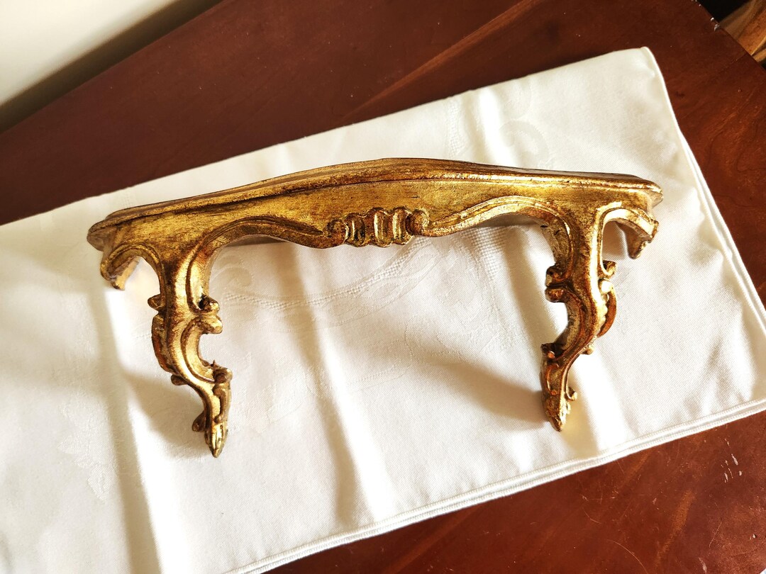 Italian Florentine Gold Gilt Wall Shelf, Carved Wood 13" X 4" - Etsy