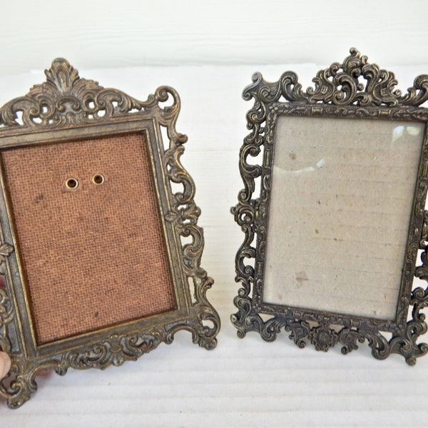 Vintage Metal Picture Frames Made In Italy