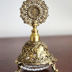Ormolu Perfume Bottle, Globe, 24kt Gold Plated