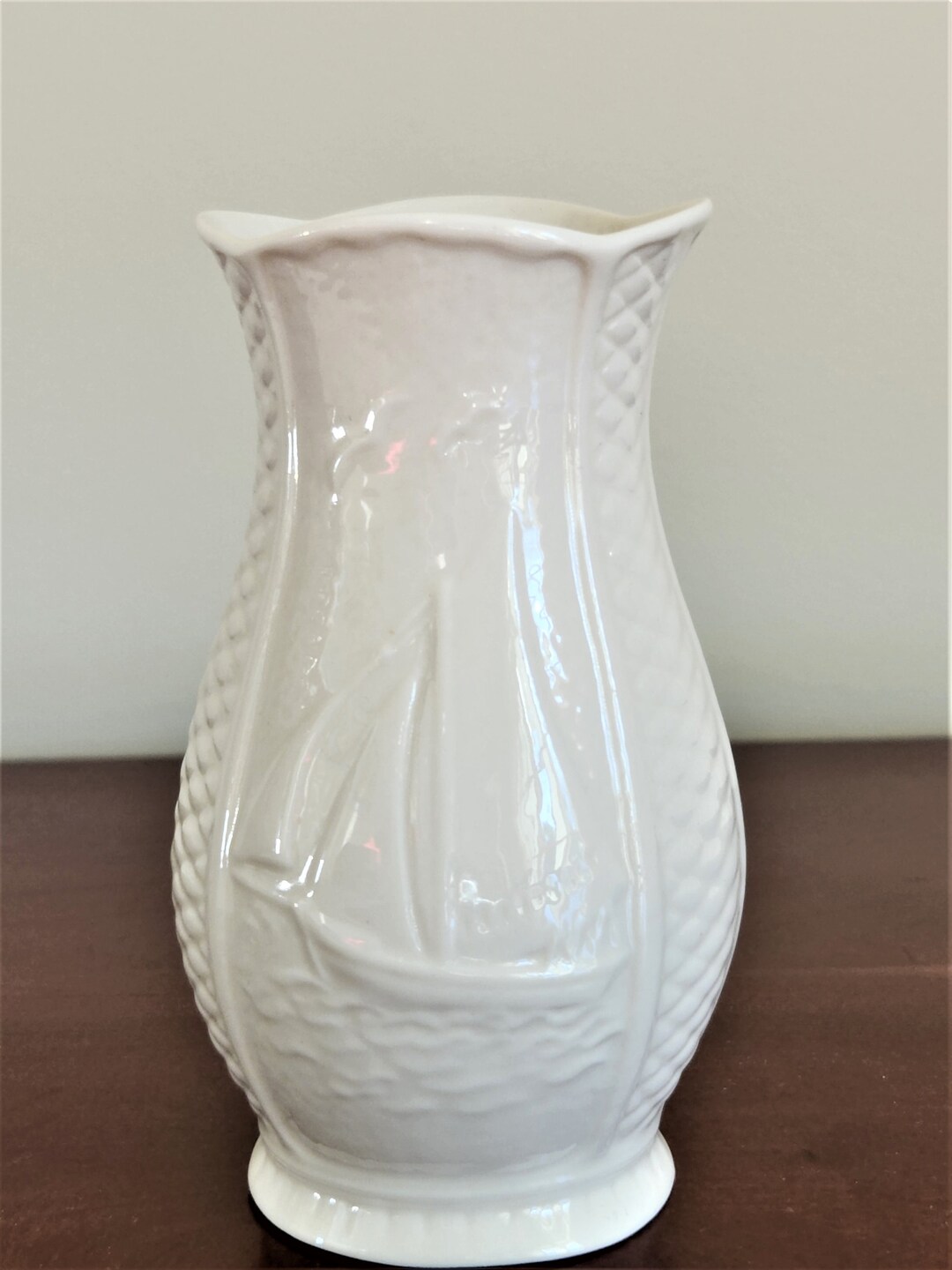 Belleek Small Ivory Bud Vase Etsy