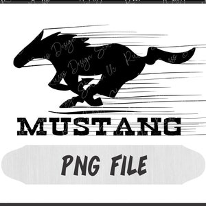 Ford Mustang Pony - PNG file - Sublimation design - Instant Download - PNG Transparent Background - Mustang Clipart
