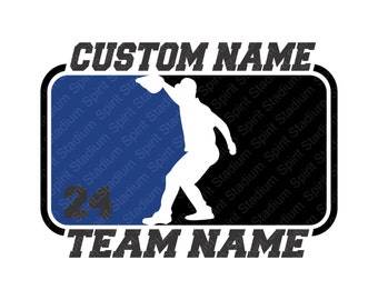 Custom Baseball Shirt - Team or School Spirit T-Shirt - You Choose Text/Colors/Position/Number