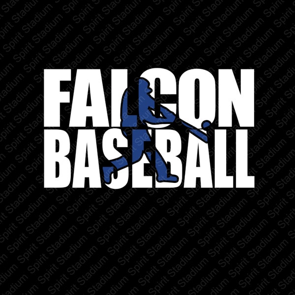 Falcon Baseball T-Shirt - Custom Team School Spirit Shirt - You Choose Your School Colors